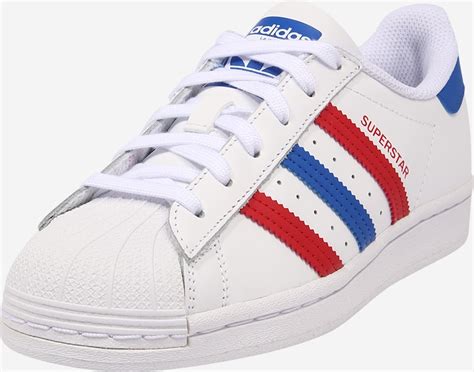 adidas superstar rot blaue streifen|Adidas Superstar schuhe.